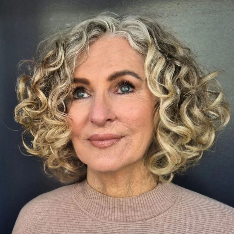 Curly Bob Shag