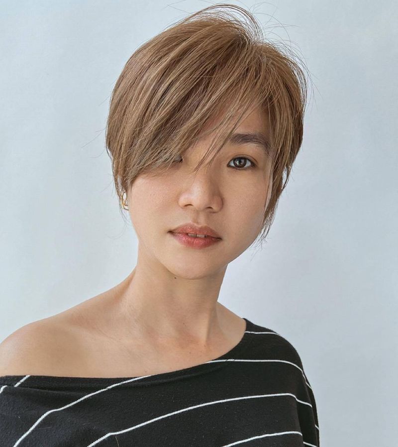 Undercut Pixie with Long Top