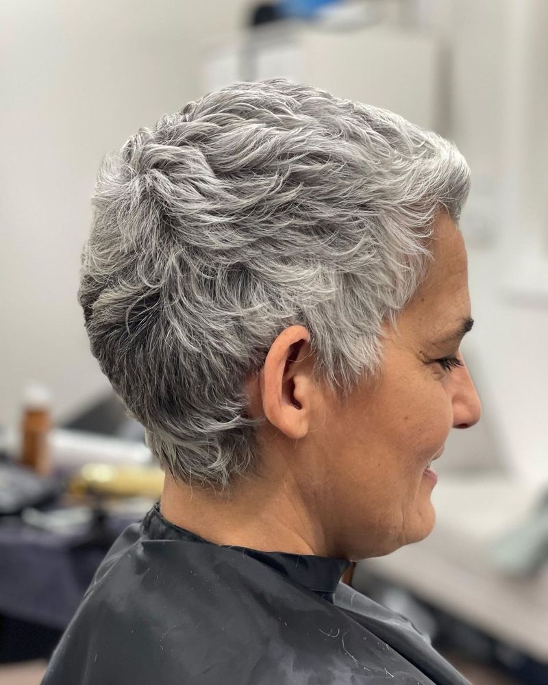 Voluminous Short Cut With Texture