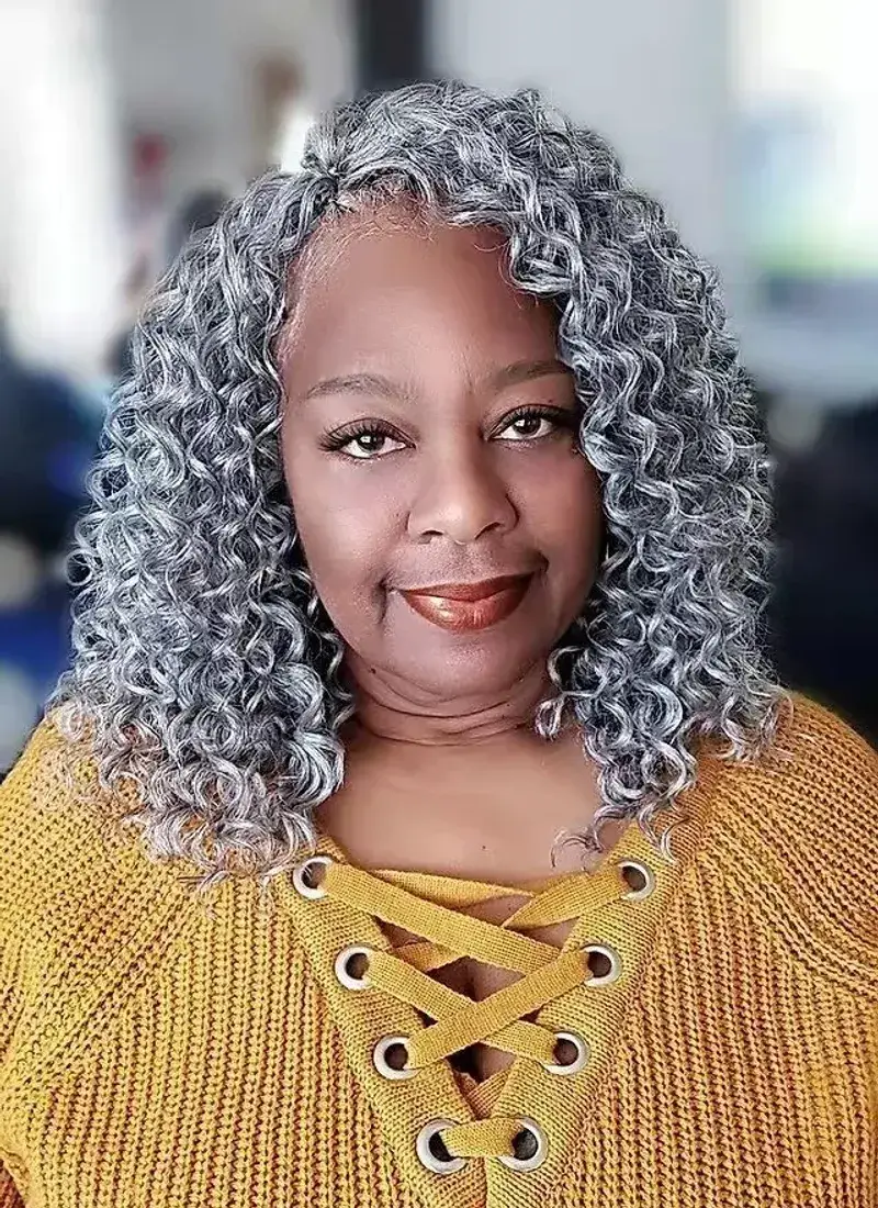 Crochet Braids with Soft Curls