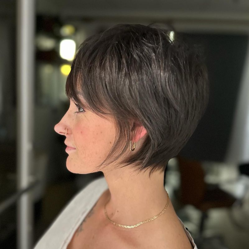 Textured Crop with Long Fringe