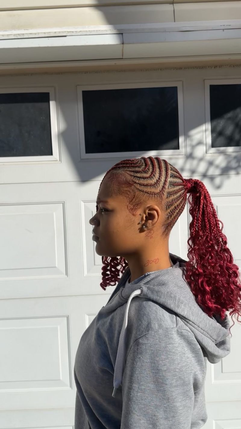 Lemonade Braids into Ponytail