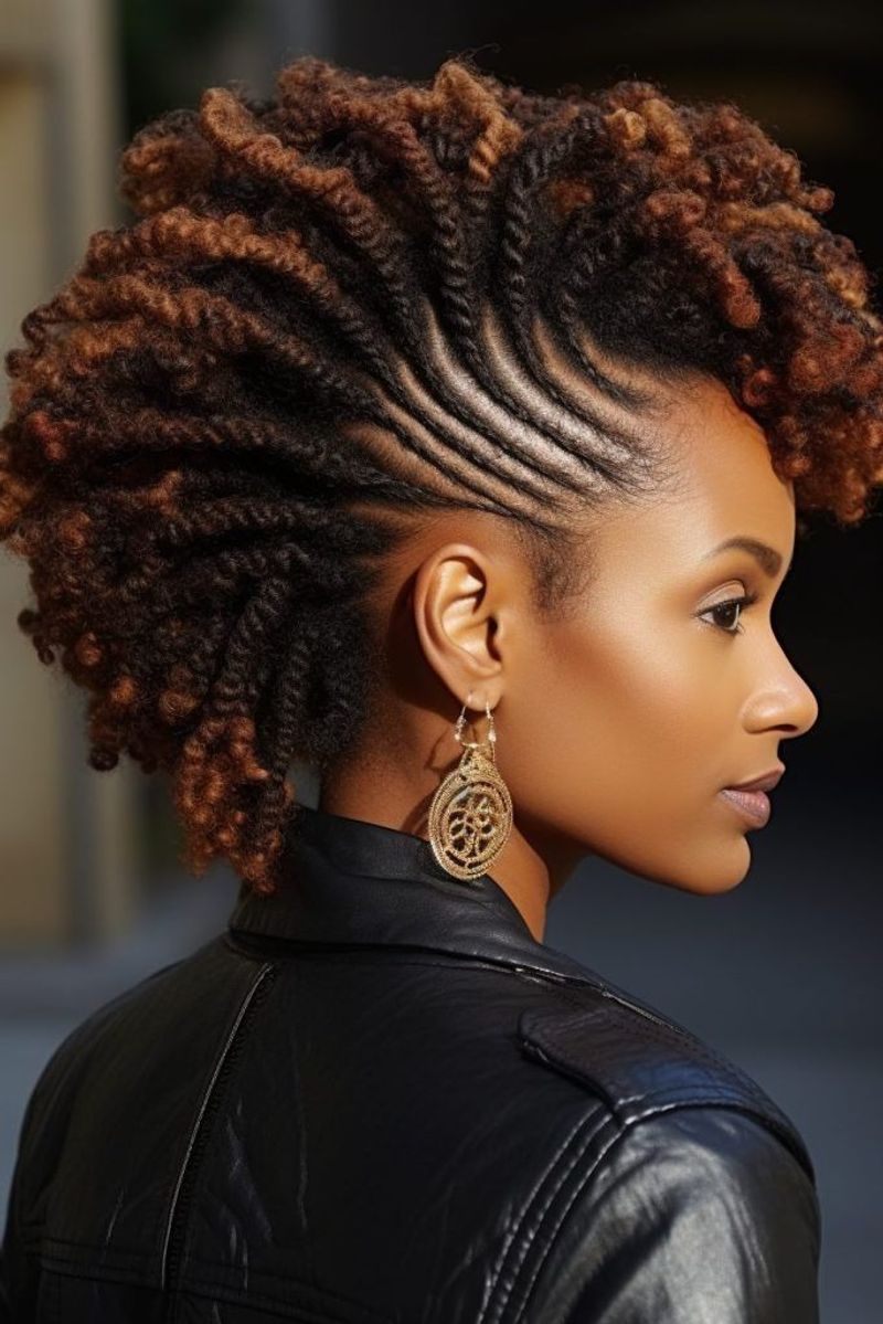 Twisted Loc Mohawk