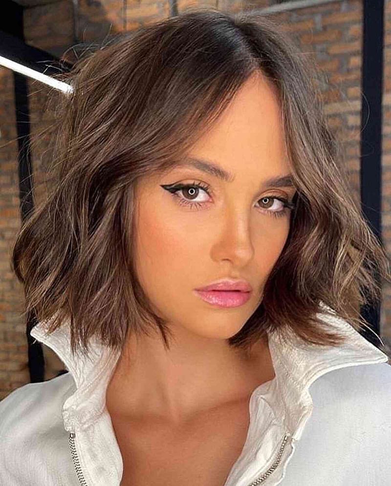 Textured Chin-Length Bob