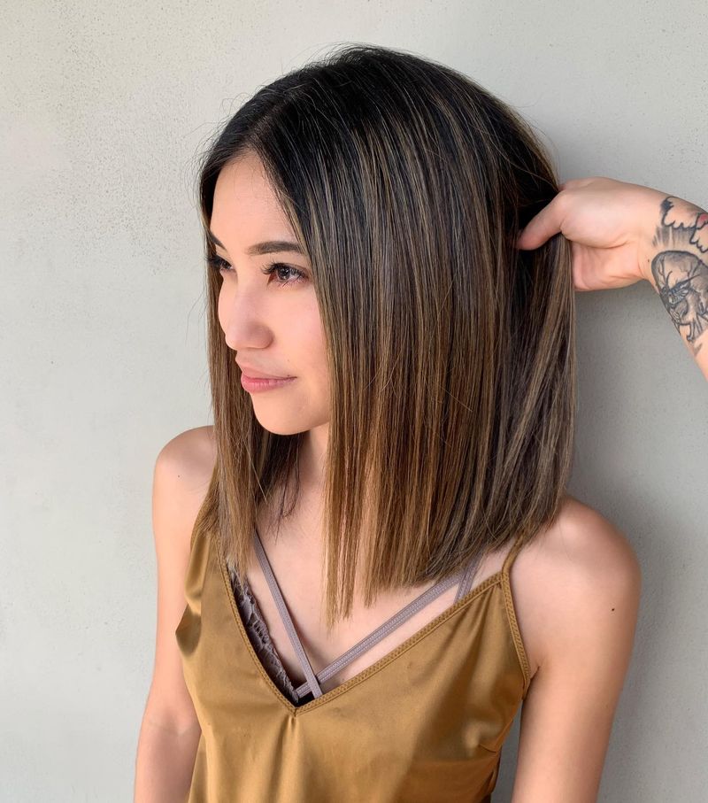 Blunt Lob (Long Bob)