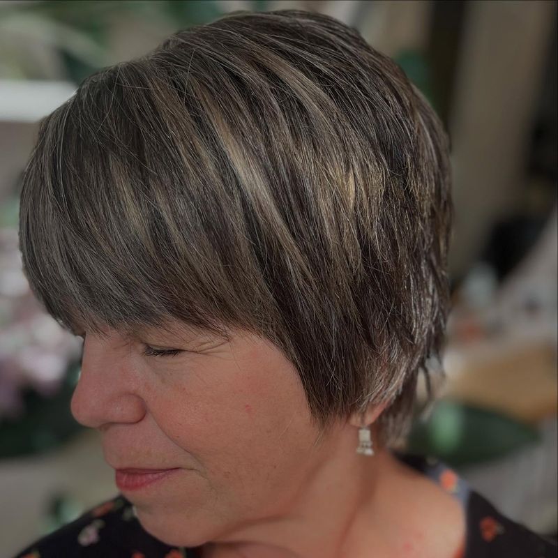 Textured Crop with Swept Fringe