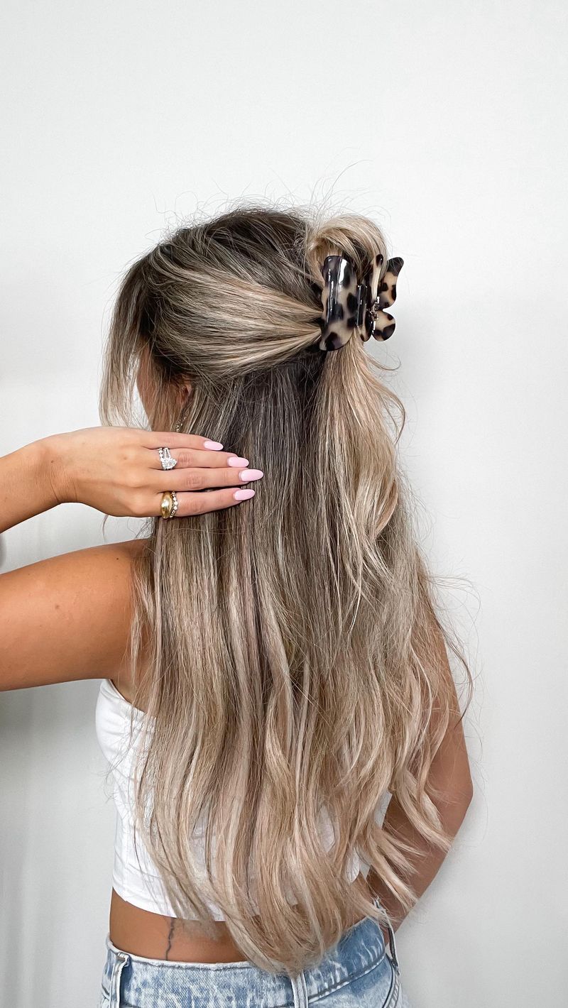 Twist-and-Clip Half-Up