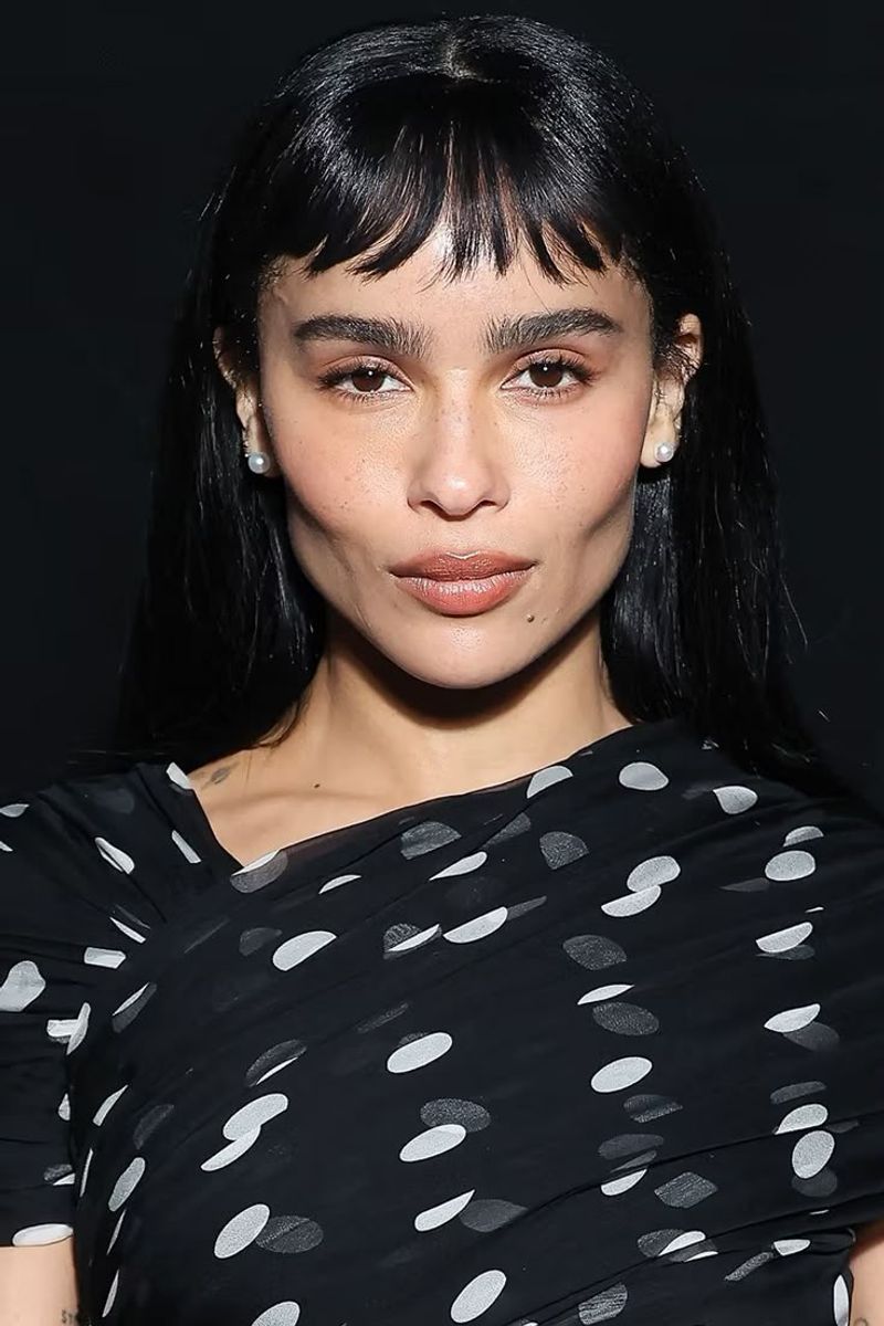 Zoë Kravitz's Micro Bob with Baby Bangs