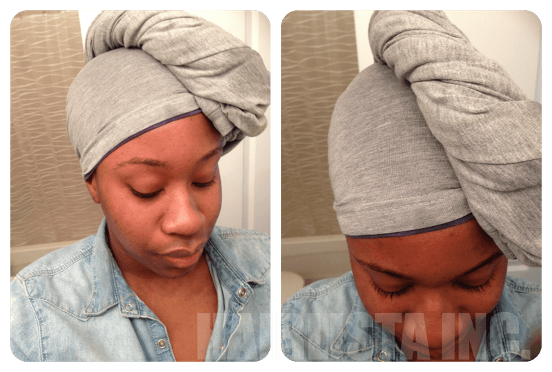 Repurpose Old T-shirts as Hair Wraps