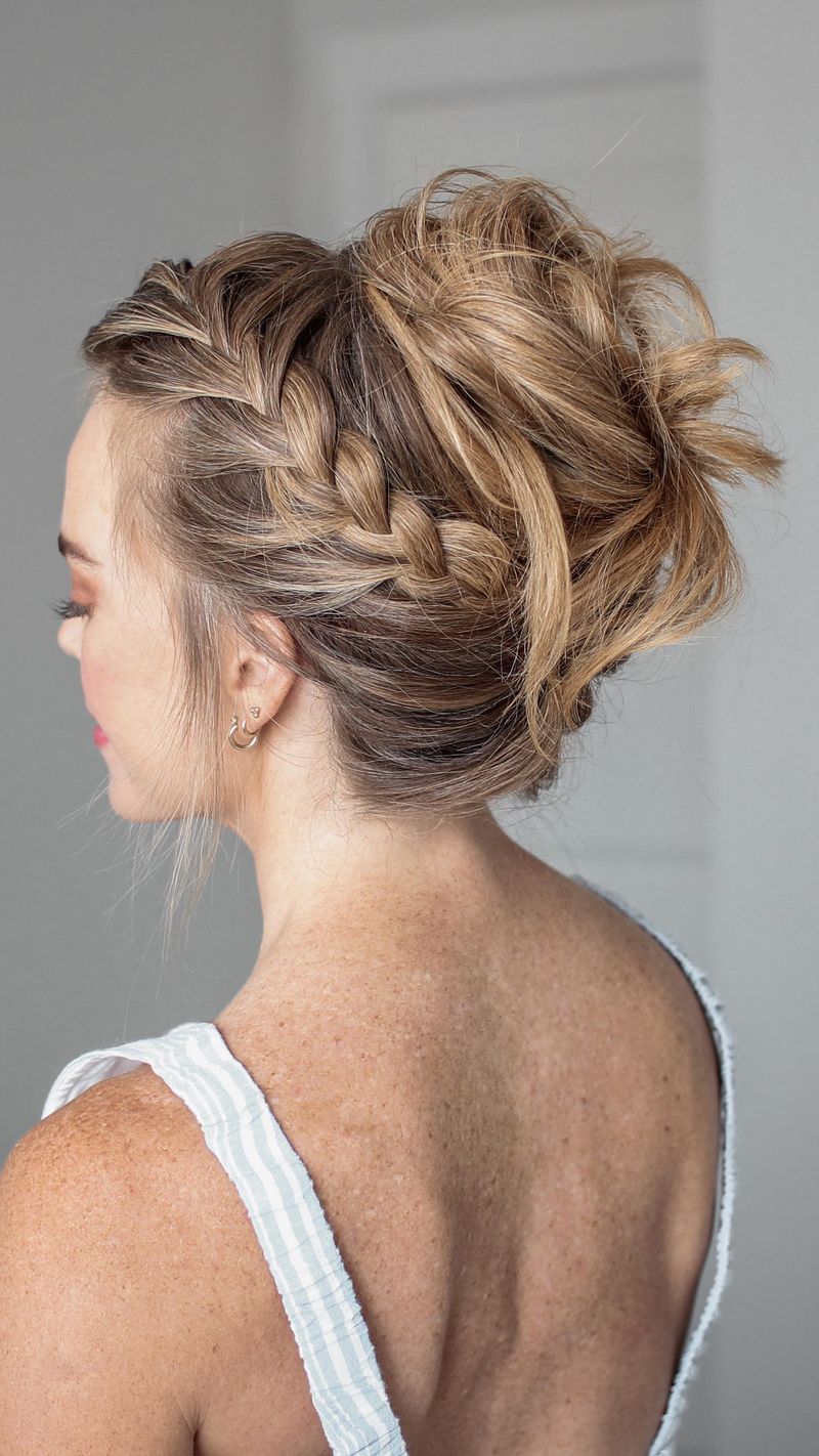 French Twist with Accent Braid