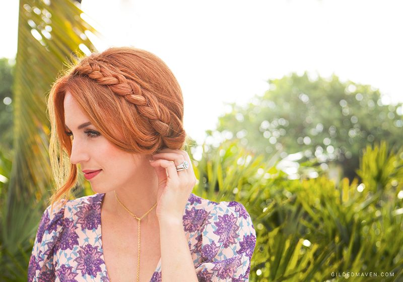 Romantic Side Braid Crown