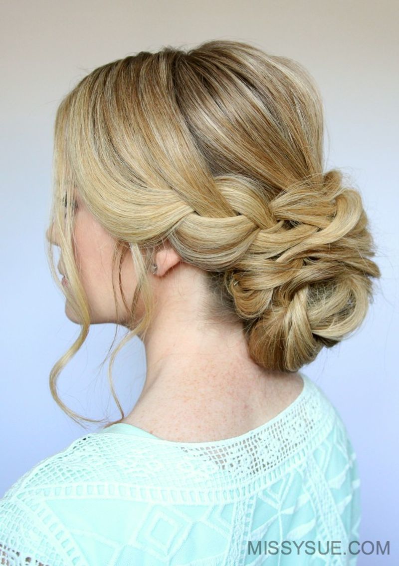 Twisted Rope Braid Updo