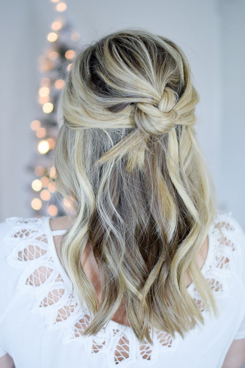 Knotted Half Updo