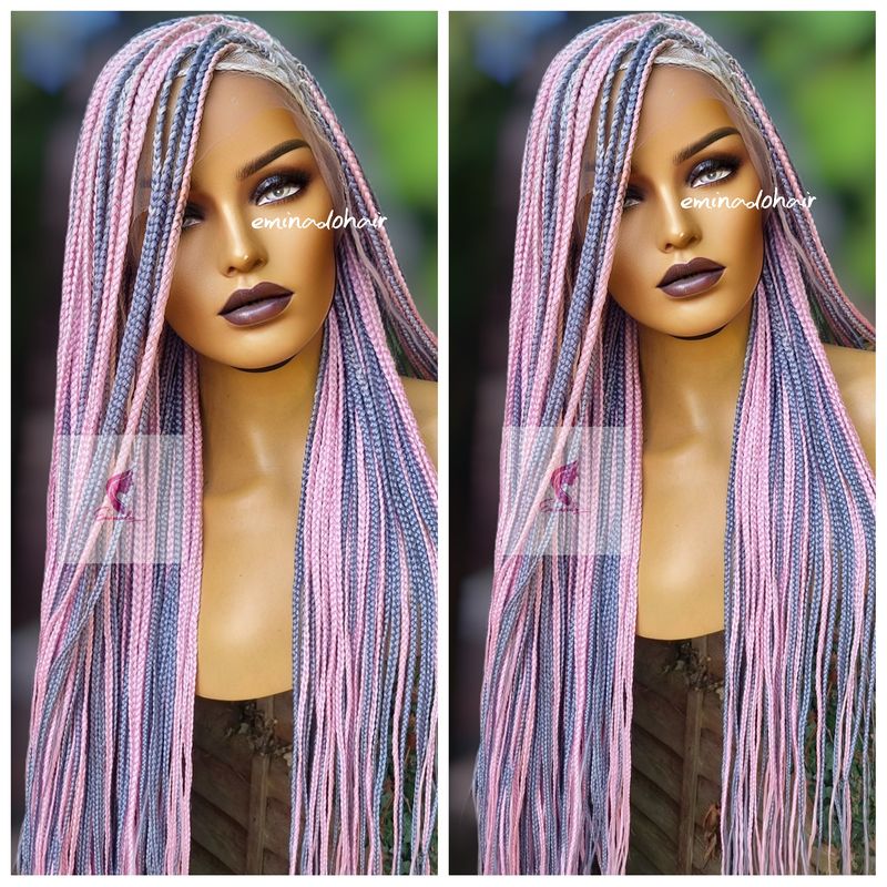Pastel Ombré Knotless Braids