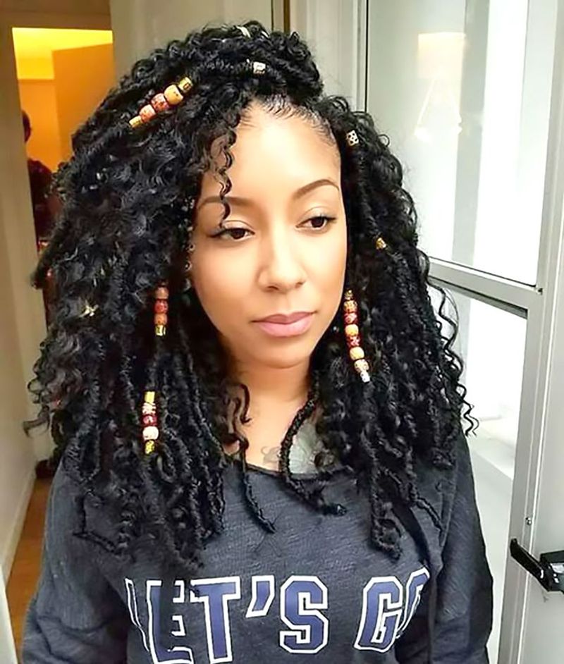 Beaded Crochet Braid Cuffs