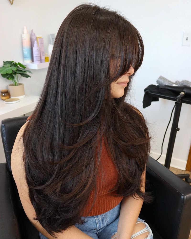 Long Layers for Thick Straight Hair