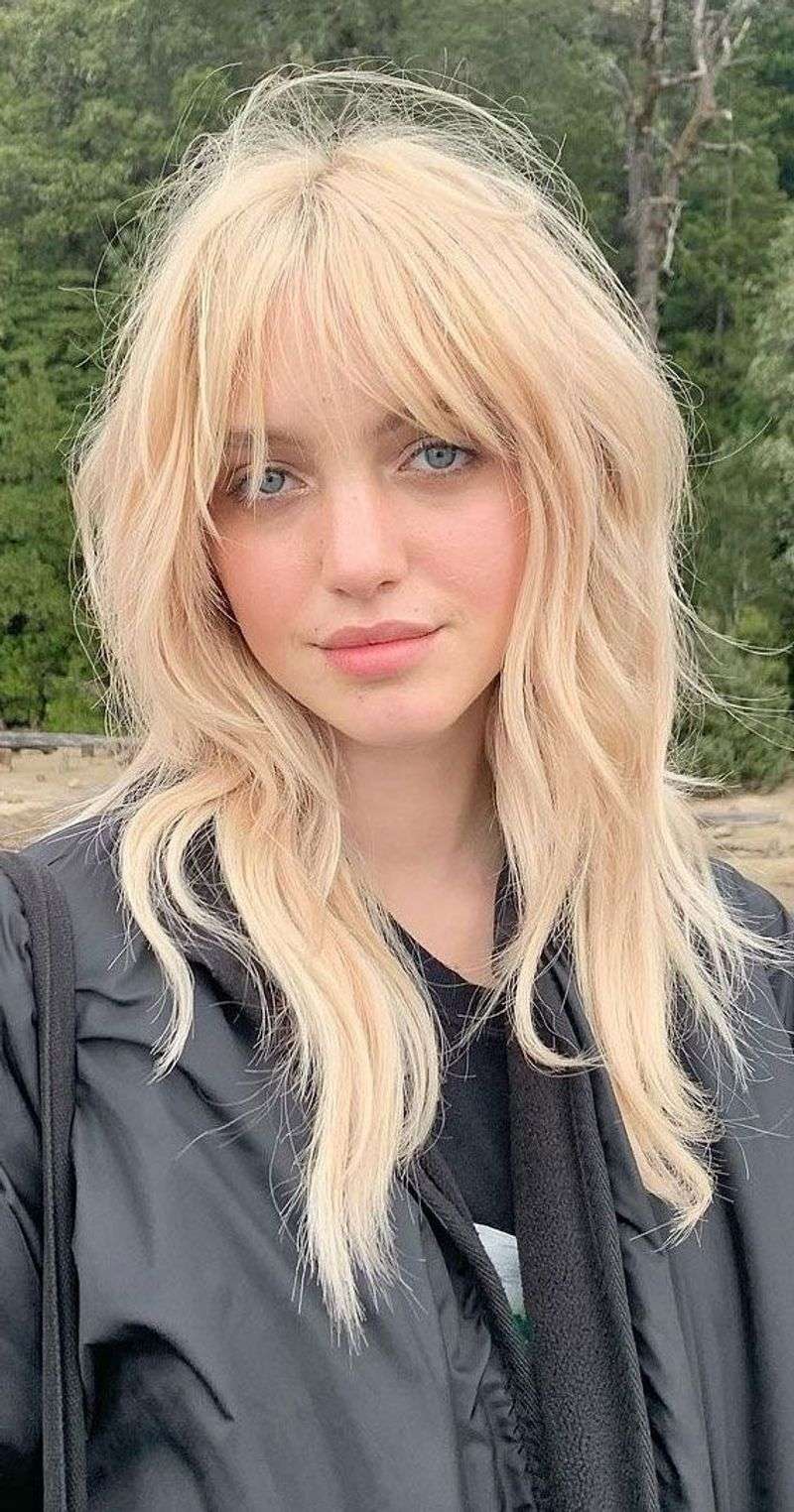 Wolf Cut With Feathered Fringe