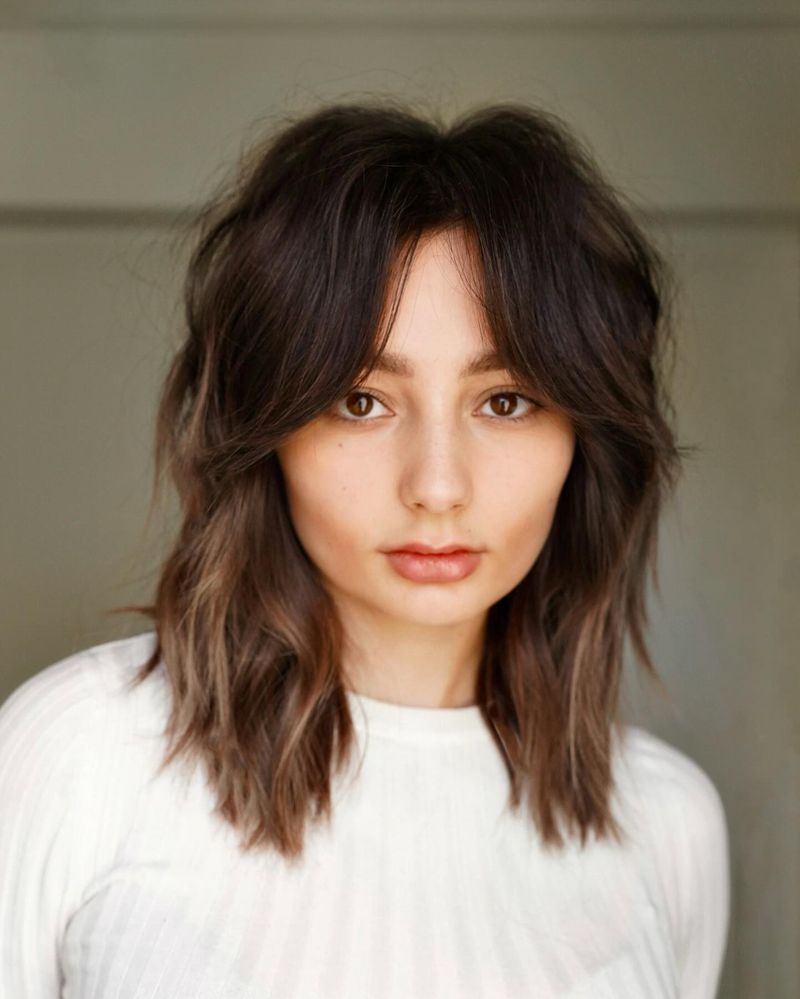 Wolf Cut with Soft Fringe