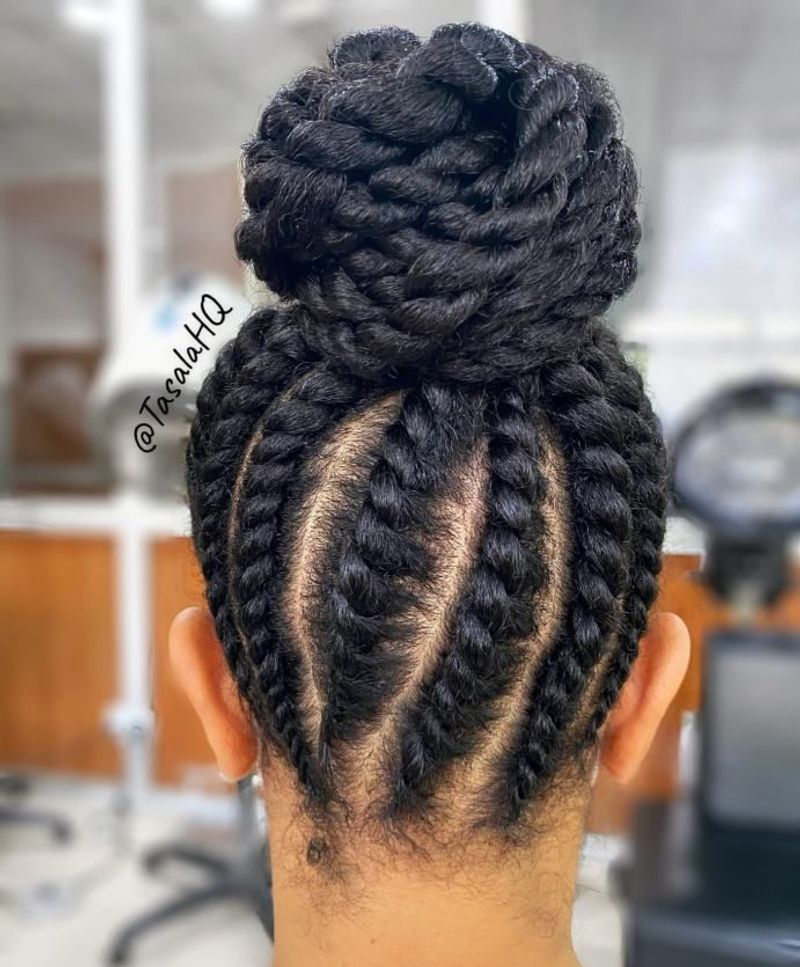 Textured Crochet Bun Wrap