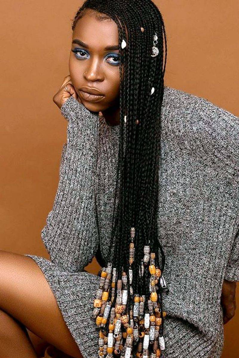 Goddess Braids with Beads