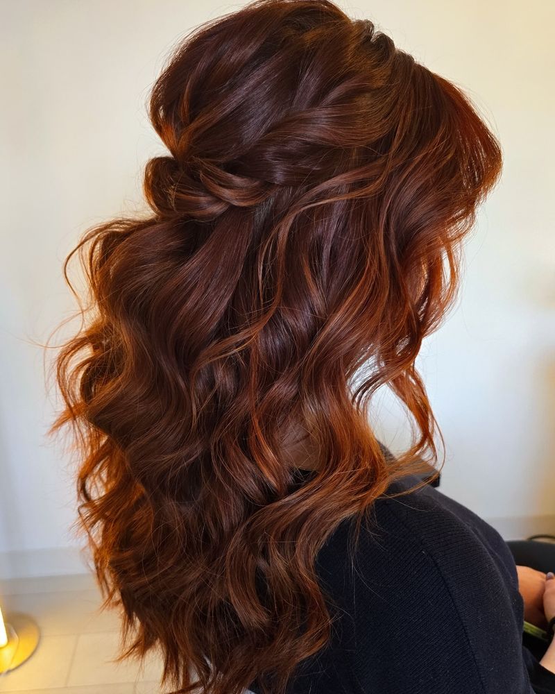 Voluminous Half-Up Twist