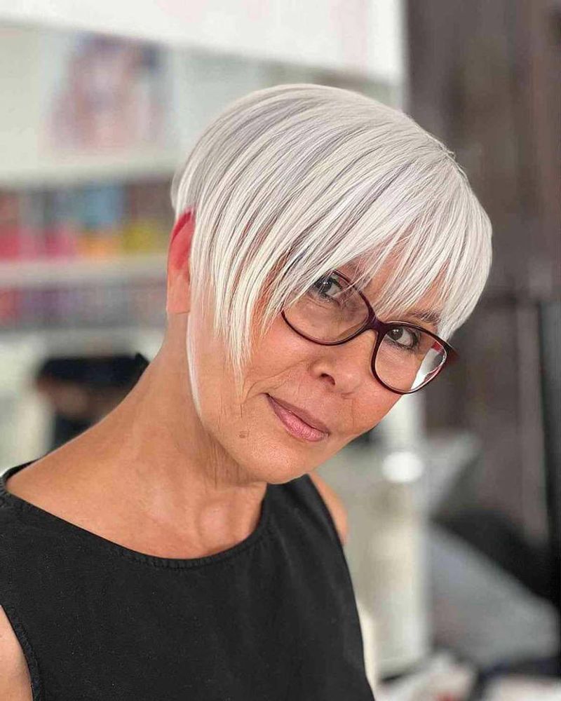 Textured Crop with Asymmetrical Fringe