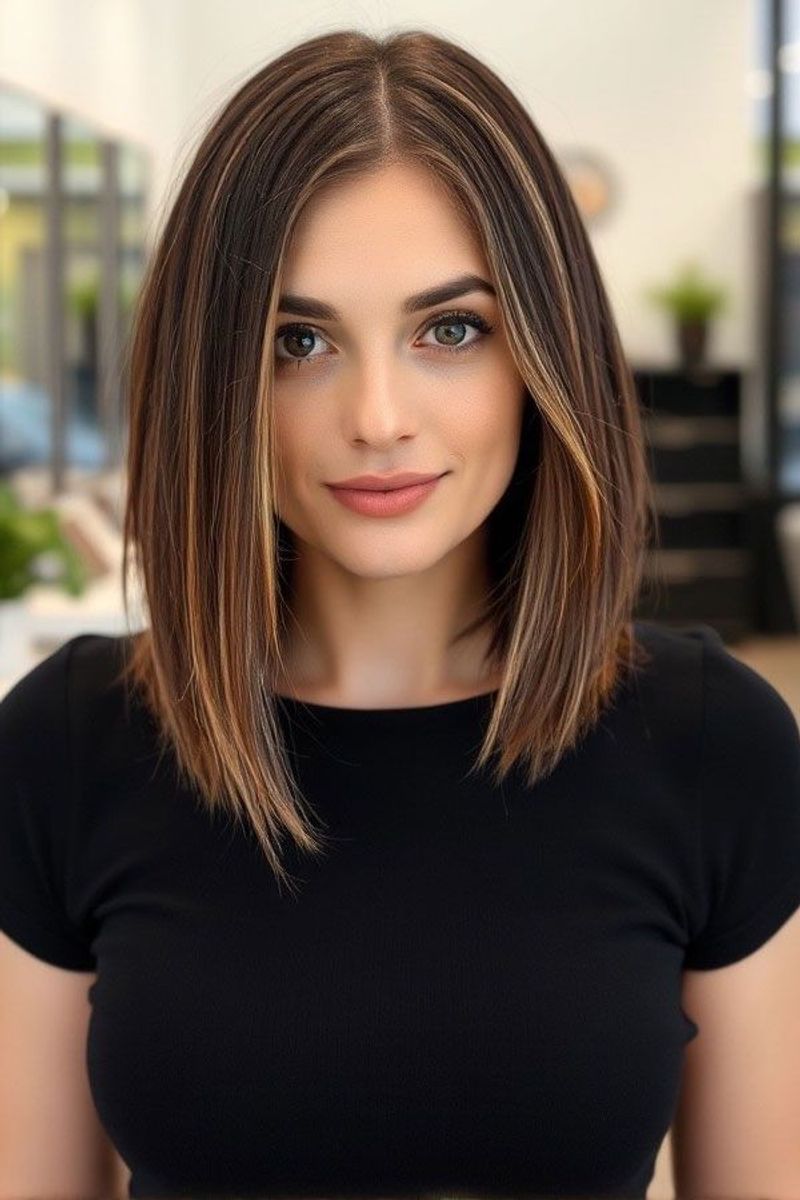 Graduated Bob with Subtle Highlights