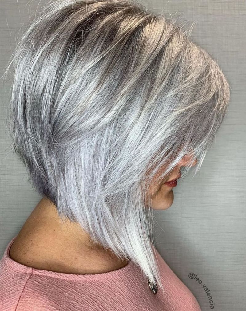 Angled Bob with Razored Ends