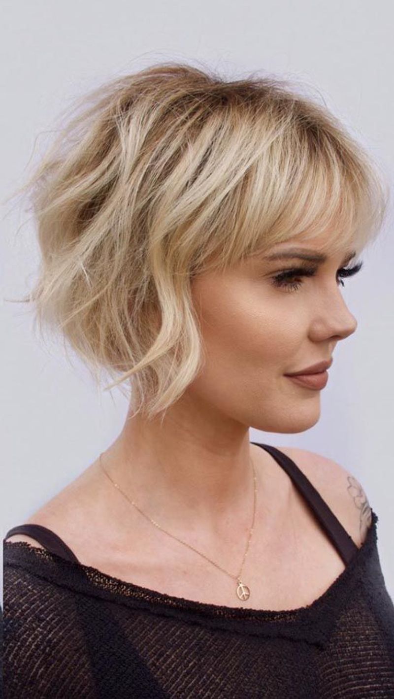 Tousled Chin-Length Bob