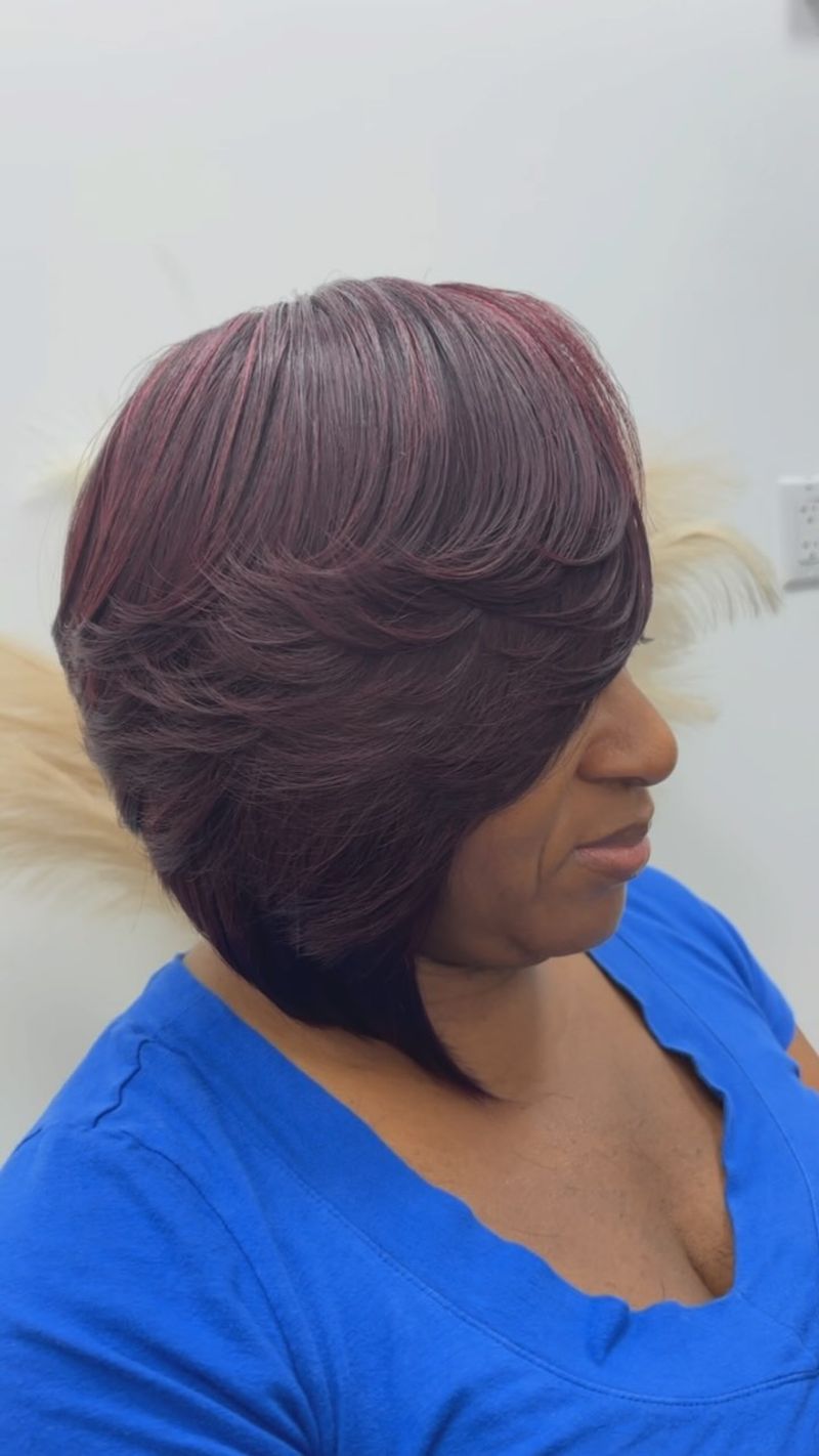 Feathered Natural Bob