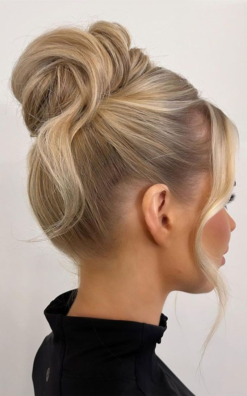 Nordic Blonde Twisted Topknot