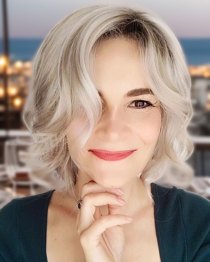 Elegant Bob with Side-Swept Bangs
