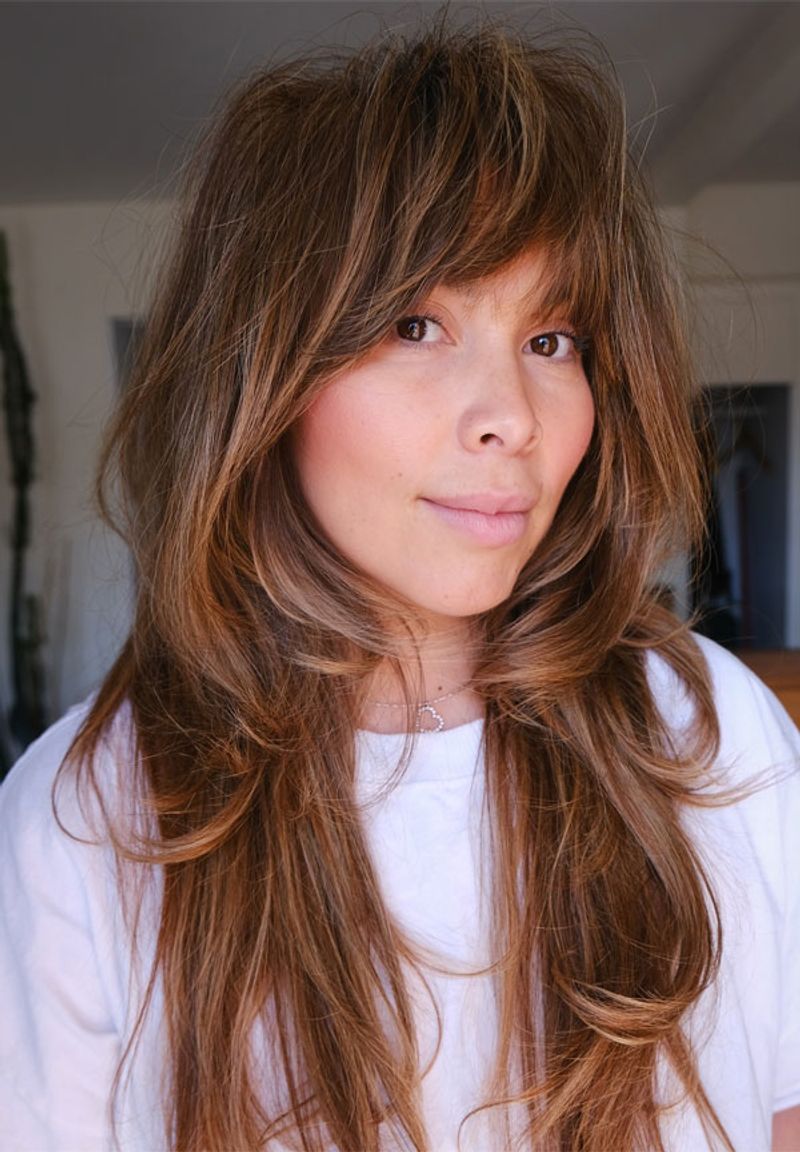 Retro-Inspired Shag with Heavy Fringe