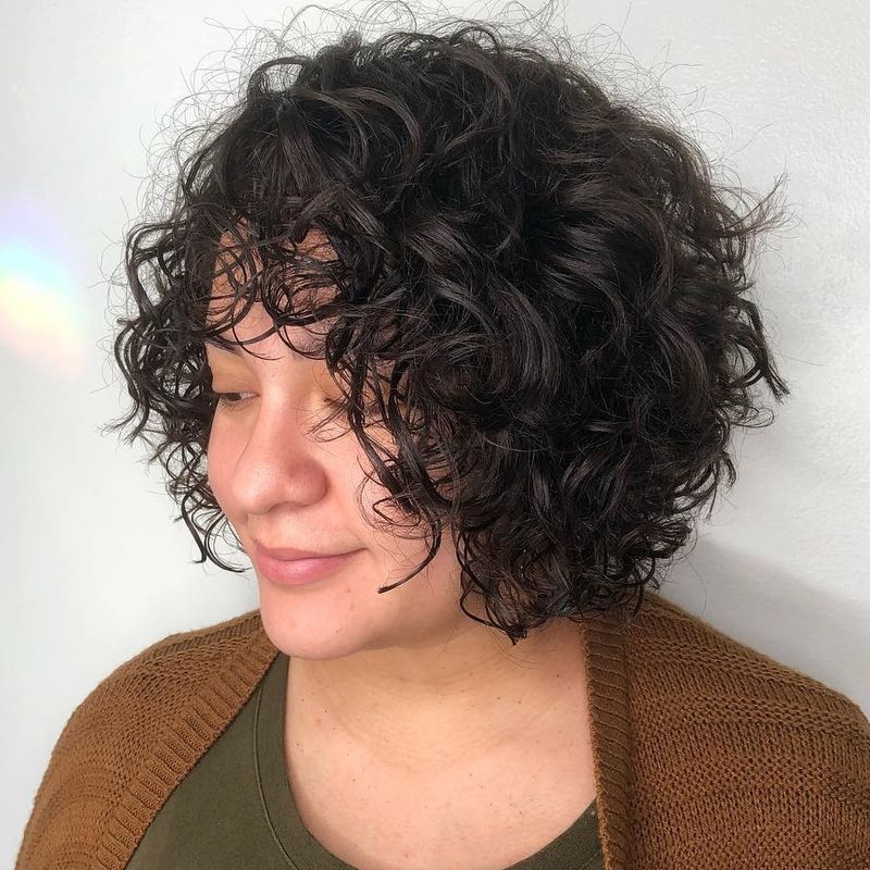 Rounded Curly Bob