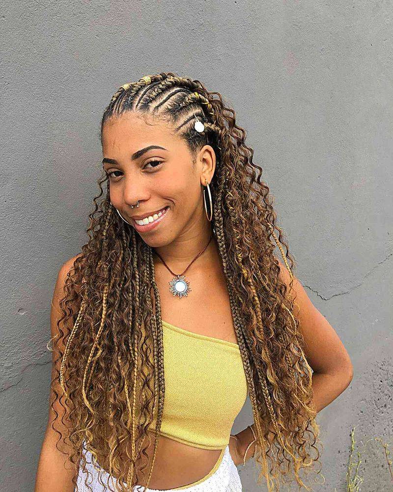 Amara's Buttery Blonde Knotless Braids