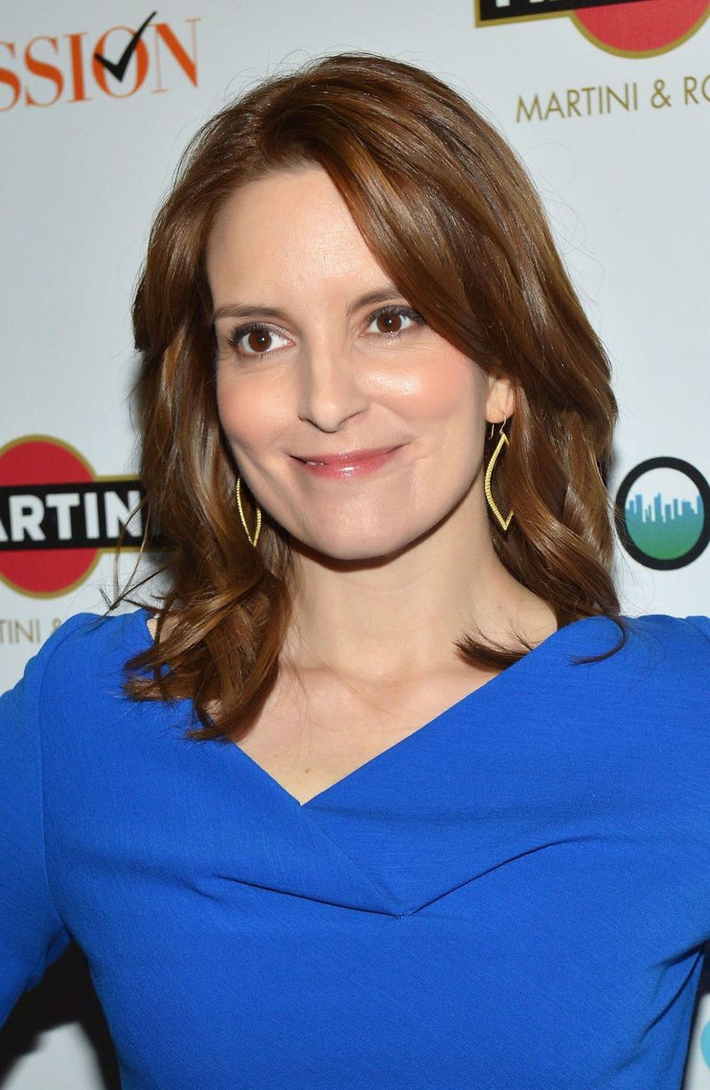 Tina Fey's Side-Parted Lob