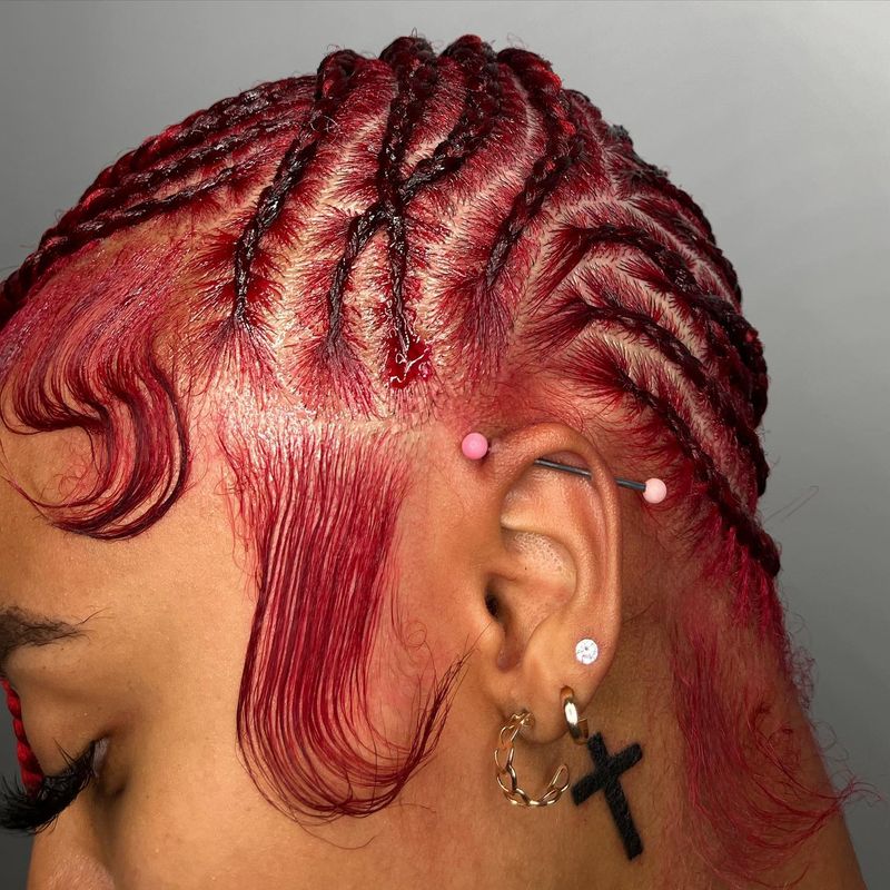 Feed-In Lemonade Braids with Baby Hair Art