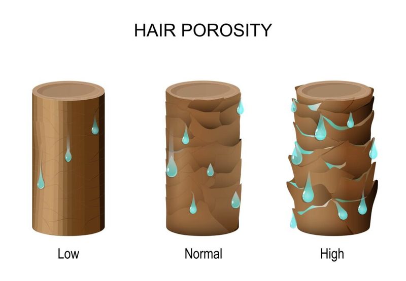 Ignorare la porosità dei capelli