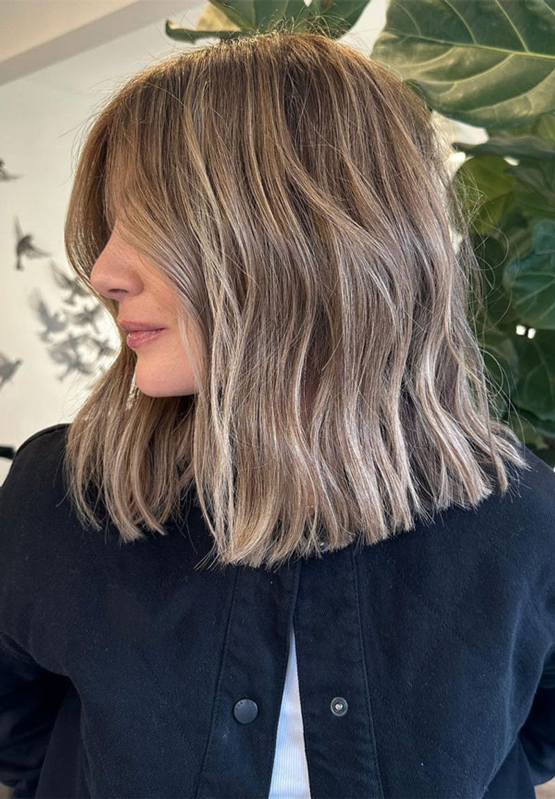 Shoulder-Length Cuts With Long Layers Add Fullness