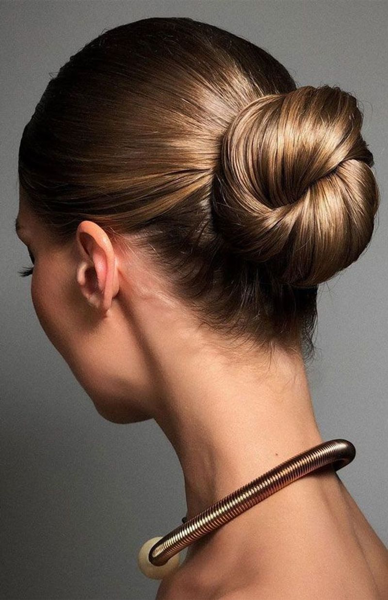 Slicked-Back Updo