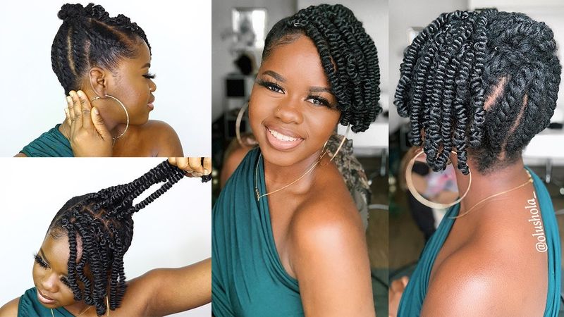 Flat-Twisted Side Updo
