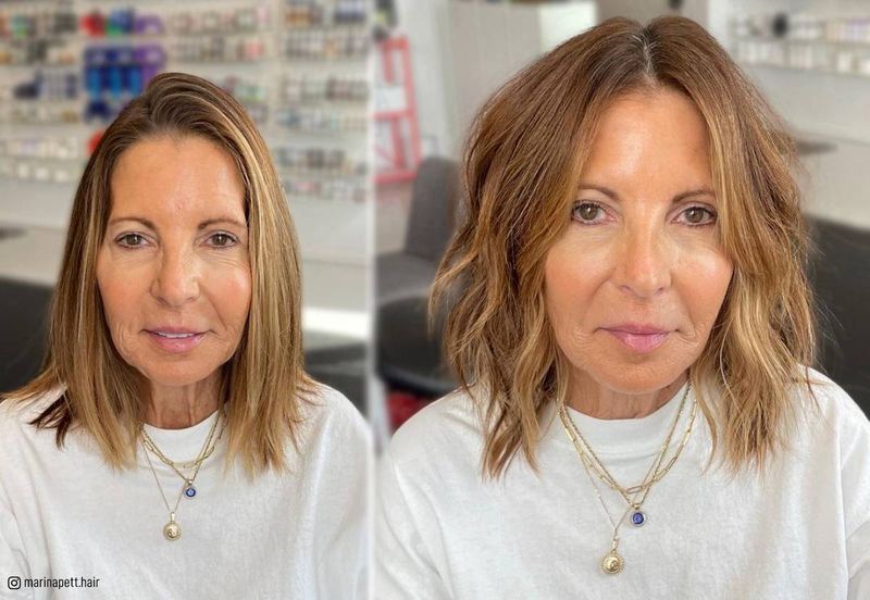 Graduated Lob with Face-Framing Layers