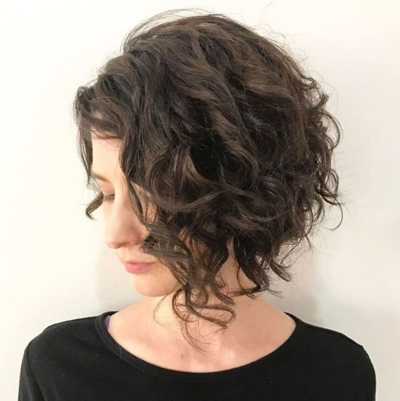 Asymmetrical Curly Stack