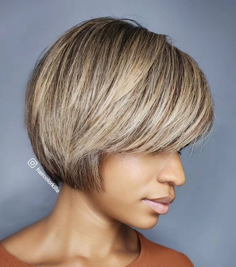 Graduated Stack with Bangs