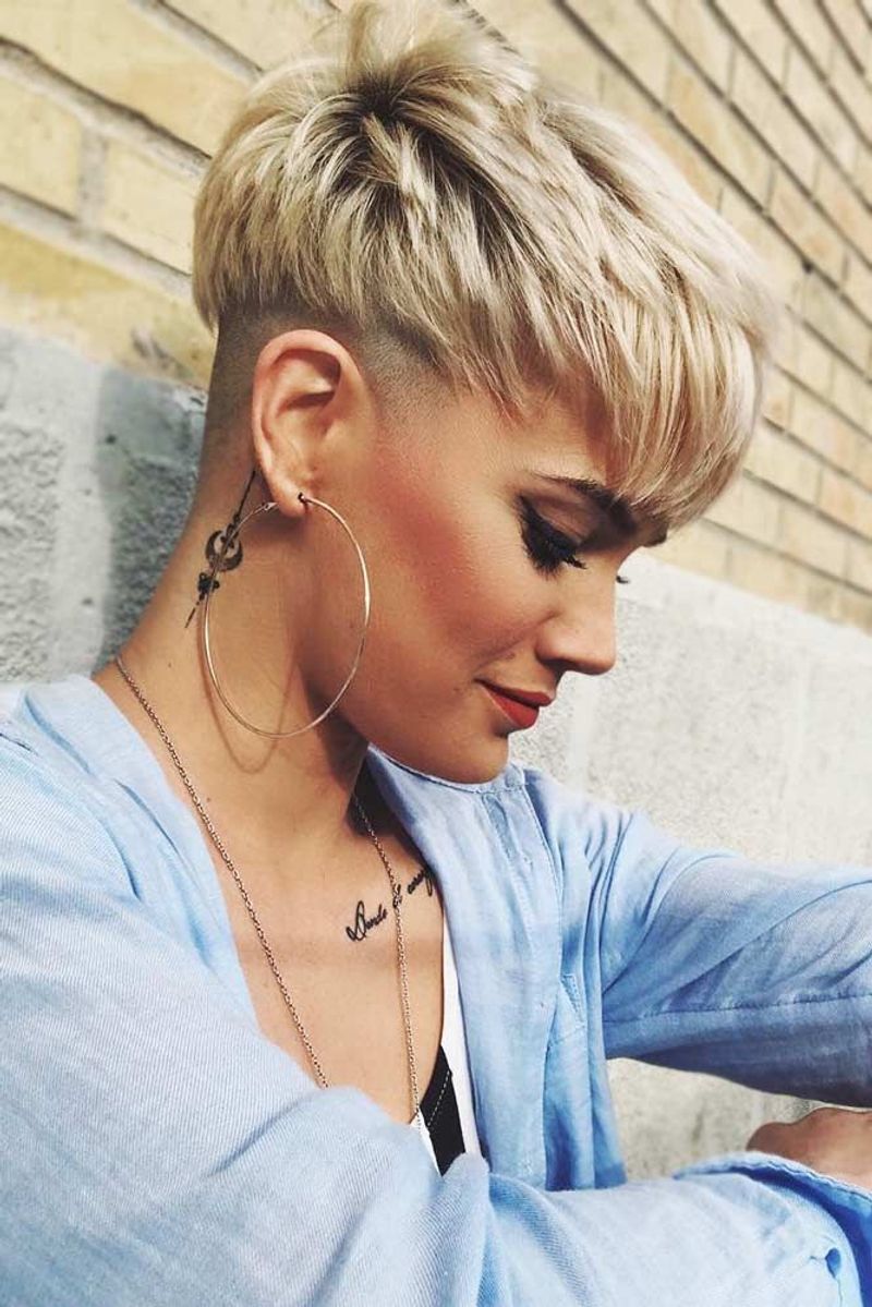 Pixie com corte inferior