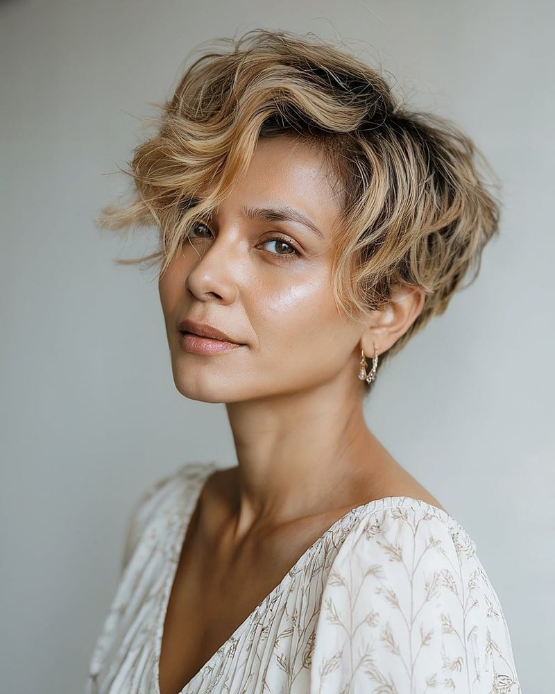 Shaggy Pixie with Face-Framing Pieces