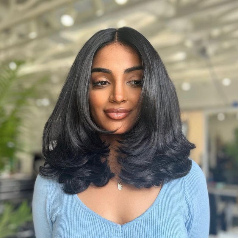 Collarbone Cuts with Face-Framing Layers