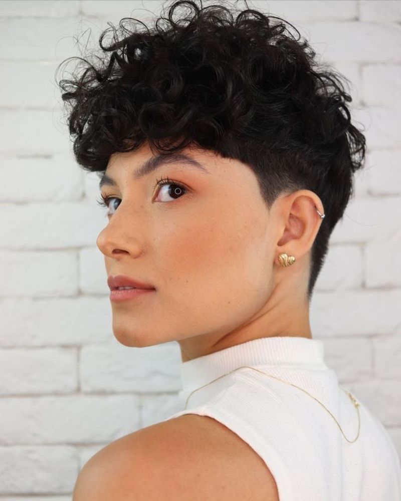 Curly Pixie with Length
