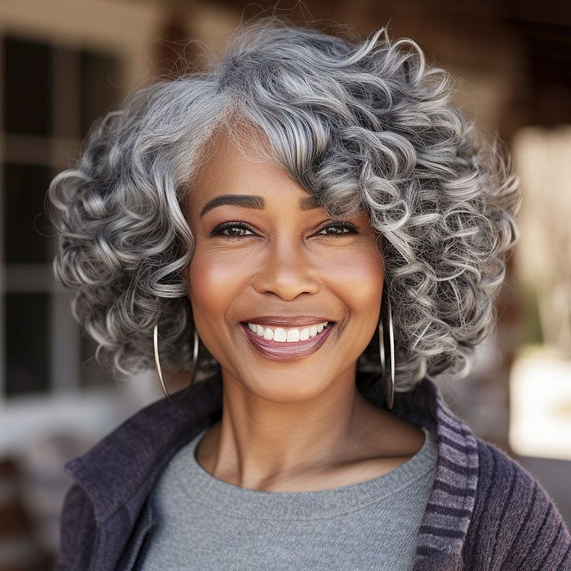 Layered Salt-and-Pepper Curls