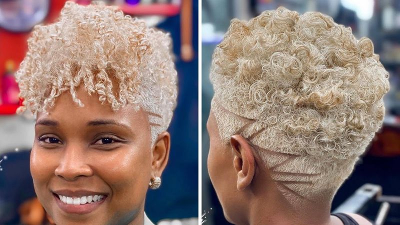 Tapered Sides with Curly Top